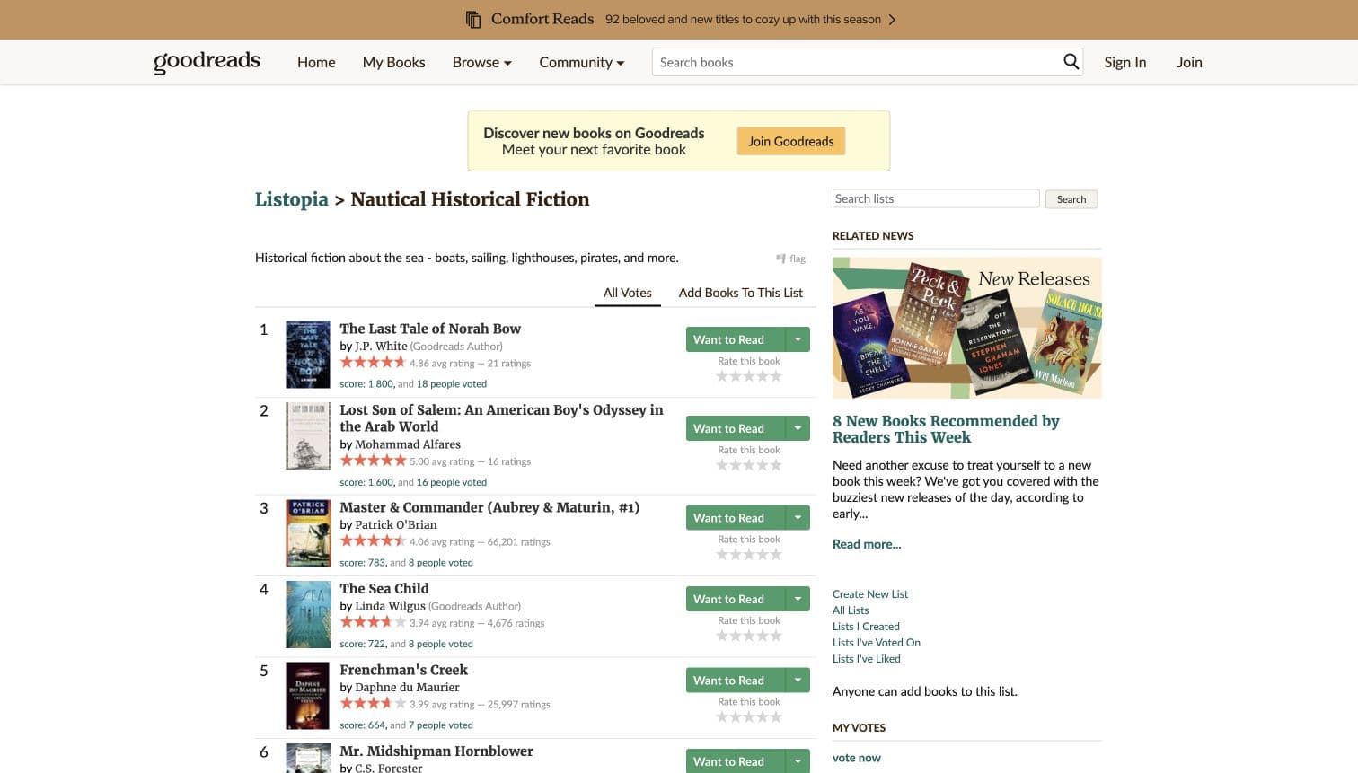 Lost Son of Salem: An American Boy's Odyssey in the Arab World on the Nautical Historical Fiction Goodreads list