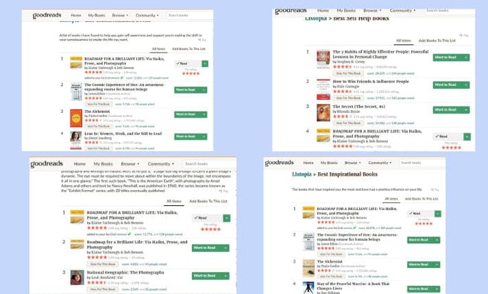 Roadmap for a Brilliant Life: Via Haiku, Prose, and Photography on the Best Inspirational Books Goodreads list